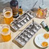 Yaocom 2 Pcs 18 Slot Stainless Steel Ice Cube Maker
