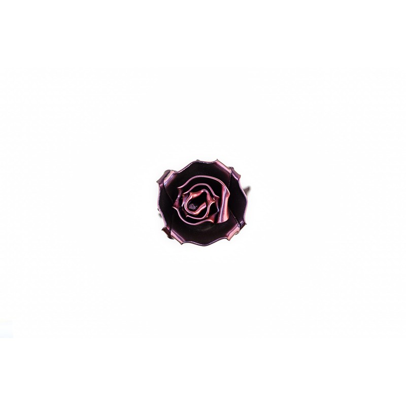 Forging Art Bcn Hand Forged Eternal Wrought Iron Rose (Purple)