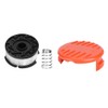 6Pcs Lawn Mower Spool with Cover Replacement Accessories Parts Fit