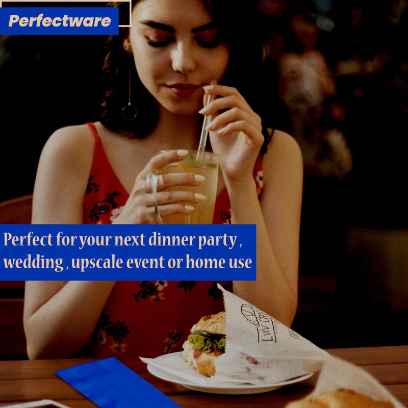 2 Ply Navy Blue Dinner Napkins - Pack of 50ct