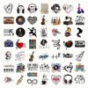 100 PCS Classical Music Stickers, Vinyl Decorative Decals with Musical