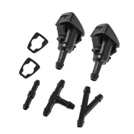 PARSKILO Windshield Washer Nozzle for Mitsubishi Eclipse 2006-2012 Black Front Windshield Spray Nozzles Wiper Spray Washer Jet Plastic 1 Set Benefit