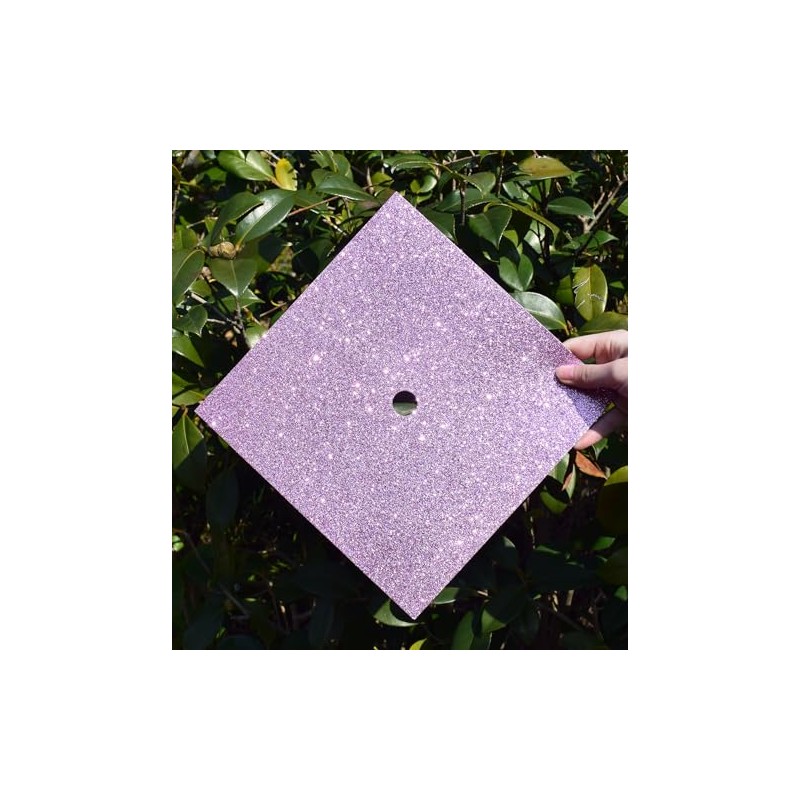 Graduation Cap Decorations - Glitter Paper, Letter Stickers, Self Adhesive