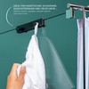 Glass Shower Wall Hook Rack Double Hook Rack with 4