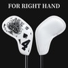 Golf Iron Club Head Covers Magnetic 10pcs 4-9,P,A,S,L Right Hand