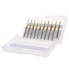 SING F LTD 10Pcs Milling Cutter Bit Kit 0.6-1.5mm Cutting