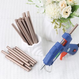 Champagne Gold Wax Seal Sticks, 30pcs Sealing Wax Sticks, HOSEALING Glue Gun Wax Seal Sticks for Wax Seal Stamp, Premium Sealing Wax for Wedding Invitations, Letter, Envelope (Mini Size)