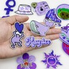 Attuslla Pack of 12 Purple Iron-On Patches, Children, Mixed Patches,