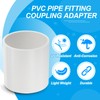 PATIKIL 2-1/2" PVC Pipe Fitting Coupling Adapter, 2 Pack Straight