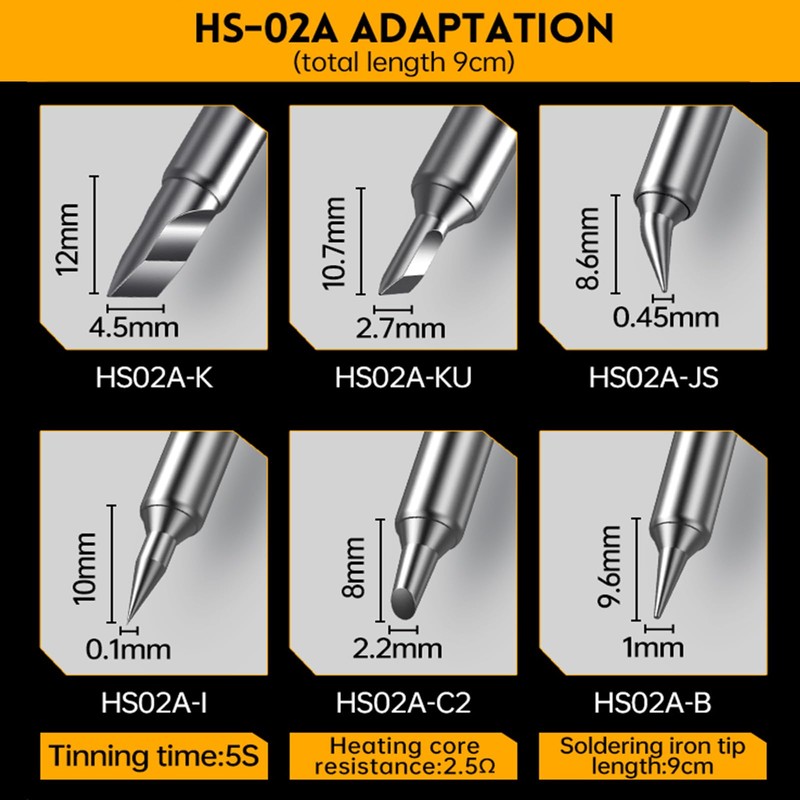 Intelligent Wireless Soldering Iron, Hs-02A Digital Display, Electric Soldering Iron