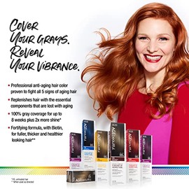 AGE beautiful Permanent Hair Color Dye Liqui Creme & Developer 20 Volume | 100% Gray Coverage | Anti-Aging | Biotin for Thicker, Fuller, Healthier Hair | 8NNV Medium Intense Neutral Violet Blonde