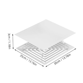 Operitacx 2pcs Windshield Central Air Conditioner Deflector Air Conditioner Baffle Deflector Vent Deflector Air Deflector for Air Conditioner Air Conditioner Shield Cloth White