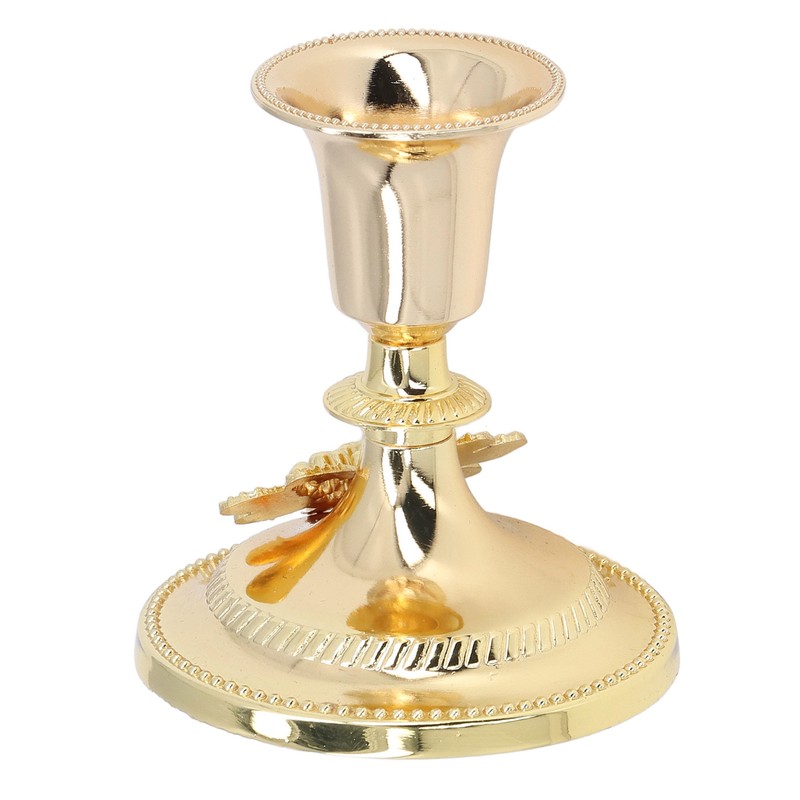2Pcs Metal Candle Stand Good Stability Multifunctional European Simple Candle