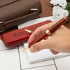 Rosewood Engraved Ballpoint Pen and Pencil Set with matching Wood