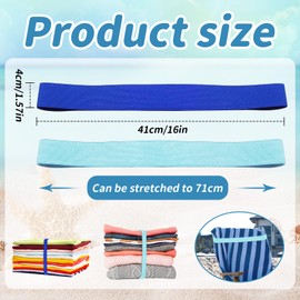 KIPTVO 2PCS Towel Bands for Sun Loungers, Chair Bands, Beach Towel Bands for Sun Loungers, Towel Chair Clips, for Pool Cruise Chairs Vacation Beach Accessories