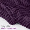 Utopia Bedding Cotton Waffle Blanket 300 GSM (Plum - 90x108