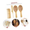 Baluue 4pcs Natural Scalp Comb Massage Tool Bamboo Hair Combs