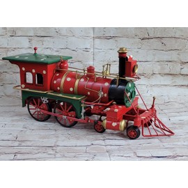 EUROPEAN BRONZE Vintage North Pole Express Train Christmas Magic Toy State Steam Engine Car Decorative Artwork Gift Sale