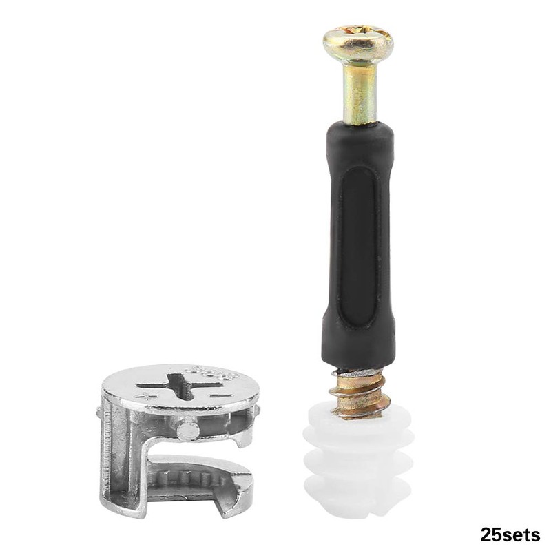 Furniture Connecting Screw Plastic Coated Connector Cam Lock Hardware Accessories
