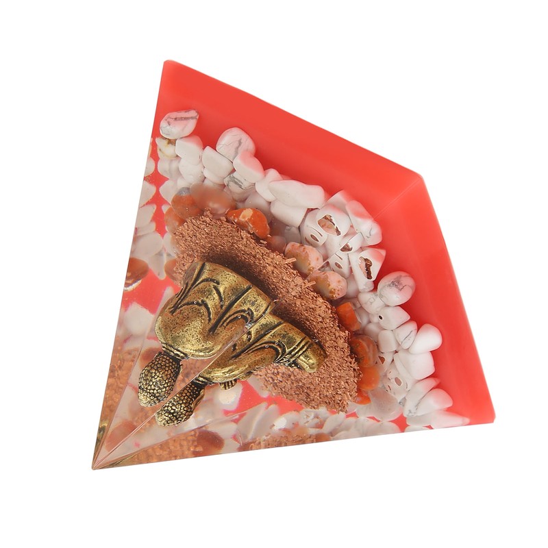 Crystal Pyramid Buddha Epoxy Energy Stone Handicraft for Household Decoration