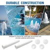 590135 Eyeball Assembly Kit,Pool Bubbler Nozzle Compatible with Pentair, Enhances