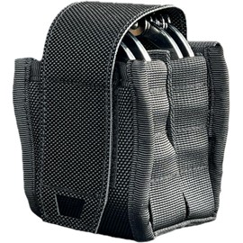 Heavy Duty Double Handcuff Pouch for Duty Belt - Perfect MOLLE Handcuff Case for Vest - Compatible with ASP/Hinged/Chain/Folding Rigid