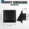 Gisafai 4'' Dryer Vent Cover Outside Walls External Extractor Fan
