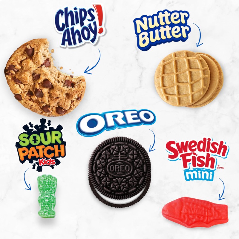 OREO, CHIPS AHOY!, Nutter Butter, SOUR PATCH KIDS & SWEDISH