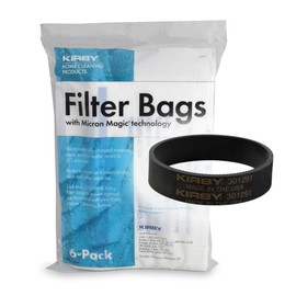 Kirby Allergen Reduction HEPA Filter Bags 6-Pack | Part #204811 | OEM Replacement for F-Style & Twist-Style Kirby Vacuums Plus Belt