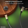 GEARit Cable de instrumento de guitarra (6 pies, 2 unidades)