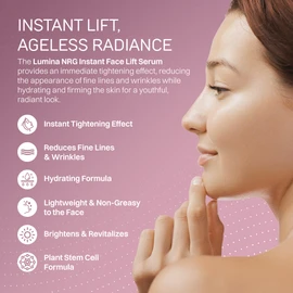Lumina NRG Instant Face Lift Serum with Caffeine - Tightening, Lifting, Smoothing Fine Lines & Wrinkles - Pore Minimizing, Plumping for Firm & Radiant Skin