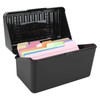 RUCUDIM Coloured Cards, Pocket Labelled Lines Index Box, Flashcard Box