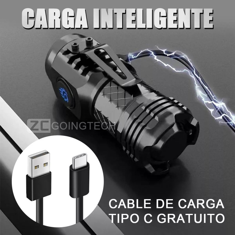Zcgoingtech 2pzs Monstruo Tres Ojos Mini Linterna Tactica Ultra Potente