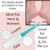 1 ALAZCO Double Sided Foot File Pumice Ergonomic Handle Scrubber