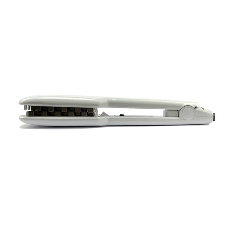 Volumizing Hair Iron Straightener Grid Hair Crimper Curling Dual Use