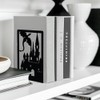 Peacoblue Metal Bookends for Shelves Room Decorative, Creative Heavy Duty
