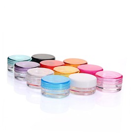 Healeved Travel Toiletry Set 50pcs Small Cosmetic Containers Round Bottom Case for Travel Random Color