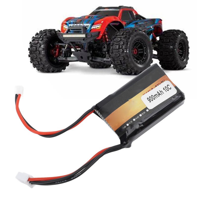 7.4V 2S 900mAh Lithium Rechargeable Battery for AXIAL for SCX2