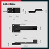 KOTARBAU® Set of 2 Door Bolts 5 x 15.5 cm