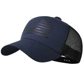 Baseball Cap, American Flag Trucker Hat for Men Women, Breathable Adjustable Fit Outdoor Mesh Snapback Hats