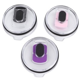 Magnetic Tumbler Lid Black Purple Pink Magnetic Spillproof Replacement Slider Cover for 20oz Coffee Tumbler Cups