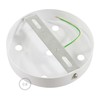 Creative-Cables 5 Holes White Cylinder Rosette Kit, bracket, screws and