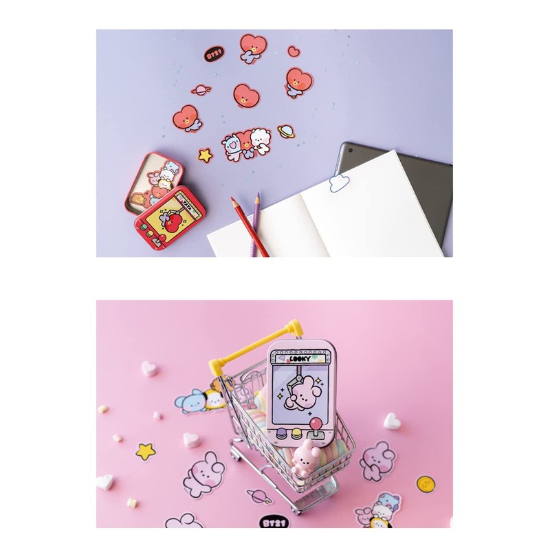 Solomon Shoji BT21 Minini Tin Case Sticker Set (12 Pieces)