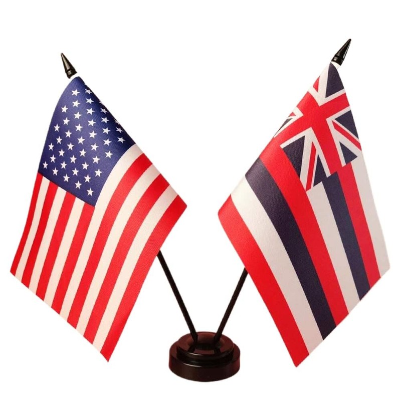 Zigvert 8 Pack Miniature Two Hole Flag Stand Base, Twin