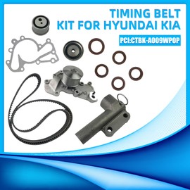 Timing Belt Kit Fit for Hyundai Sonata 2.5L 99-01/01-06 for Santafe 02-05 / for Sonata 03-08 / for Tiburon 05-09 / for Tucson 2.7L / for Kia Optima 2.5L 2001 / for Optima 02-06 for Sportage 05-10