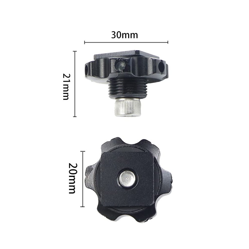 CS PRIORITY CNC Adjustable 1Inch Ball Head Mount Cold Shoe