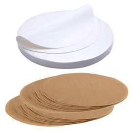 Parchment Paper Rounds, CuiCanfla 300 Pcs Round Parchment Paper for Baking, 18cm & 22cm Non-Stick Pre-Cut Baking Parchment Paper for for Pans, Grill, Steam, Hamburger Patty Pater