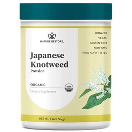USDA Certified Organic Japanese Knotweed Powder, 226 Grams, Natural Trans-resveratrol, Non GMO, Gluten Free, Also Known as Polygonum Cuspidatum
