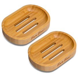 Pack Jabonera Ecológica De Bambú 2 Piezas Bam Boo! Lifestyle (Ovalada)