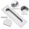 Malimali 2 Pack Stainless Steel Recessed Sliding Handles, 180mm Flush